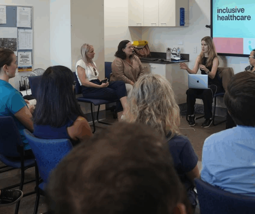 GSA facilitators leading a disability inclusion strategy workshop with workplace leaders.